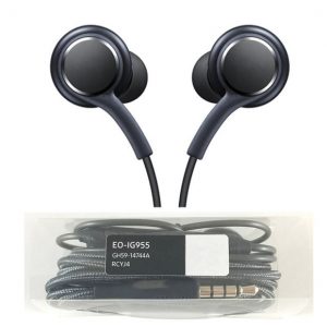 new s8 headset genuine black in-ear headphones eo-ig955bsegww earphones handsfor samsung galaxy s8 & s8 plus oem earbuds dhl