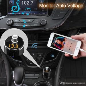 new t56 bluetooth car kit fm transmitter wireless mp3 player radio adapter dual usb charging fast quick charger u disk play for smartphone