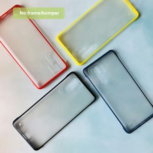 no frame bumper matte case for huawei p30 pro/p20 pro/p20 lite cases dual color frosted cover covers tpu+pc hoesje etui tok kryt husa