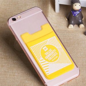 oem logo smart wallet lycra card case cell phone credit card holder with designs stick on phone wallet for mobile phone