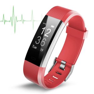 original color lcd screen id115 plus smart bracelet fitness tracker pedometer watch band heart rate blood pressure monitor wristband 40pcs