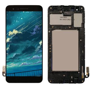 original for lg aristo 2 sp200 mx210 touch screen digitizer lcd display with frame assembly k8 2018 screen replacement wholesale