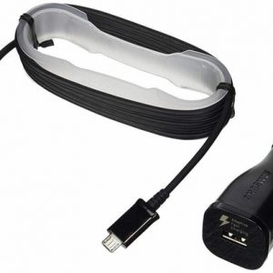 original oem black and white adaptive rapid fast car charger for galaxy note4 s6 fast car charger+1.5m micro usb cable