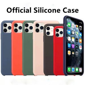 original official silicone logo case for iphone 7 8 plus 11 pro max case for apple iphone x xs max xr 6 6s plus cover