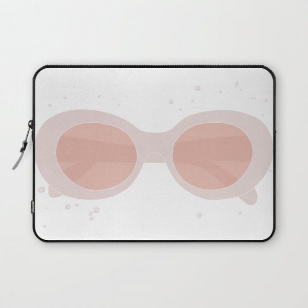 pink sunglasses Computer Cover by watercolor paradise - Laptop Sleeve - 13"