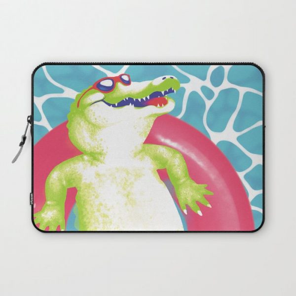 pool gator Computer Cover by buttercreambear - Laptop Sleeve - 13"