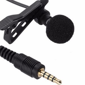 portable mini clip-on lapel lavalier microphone 3.5mm jack hands-mini wired condenser microphone for iphone samsung smartphone