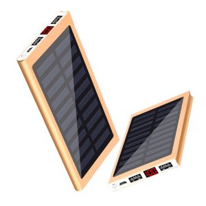 portable solar power bank 10000mah external battery pack backup powerbank dual usb solar charger powerbank phone battery charger