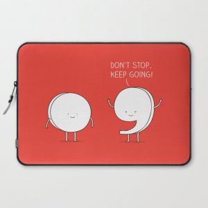 positive punctuation Computer Cover by Milkyprint - Laptop Sleeve - 15"