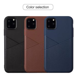 premium leather design tpu cell phone cases for samsung galaxy s20 plus iphone 11 pro xiaomi mi9 redmi note 8 7 pu covers