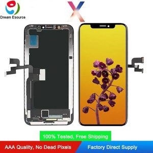 premium quality oled screen for iphone x hard oled incell tft double cof technology display assembly perfect touch & dhl shipping