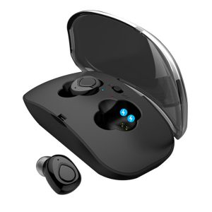 private mode x18 tws bluetooth headset v5.0 in-ear headphone earphone earbud with charging box