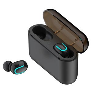 q32 wireless bluetooth v5.0 u-type headset in-ear sports running headphone binaural stereo music earphones with charging bin