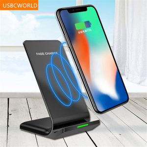 qi fast wireless charger qualcomm quick charge 2.0 wireless charger for iphone 8 8p x samsung s8 s8plus s7 s6 note 8