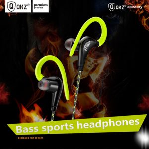 qkz dm500 new sports earphone mobile music headset hifi subwoofer stereo ear-hook headphone with microphone