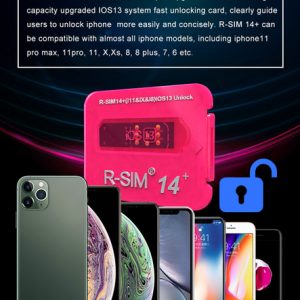 r-sim 14+ v18 r sim14+ rsim14+ r sim 14+ rsim 14+ unlock card iphone 11 pro max ios13 iccid unlocking sim r-sim14+