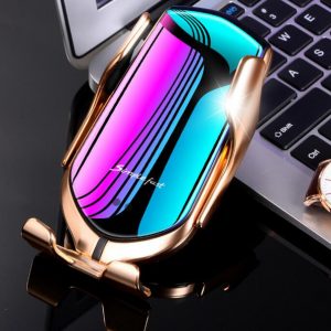 r1 10w car wireless charger automatic phone holder infrared induction qi charger holder for iphone 8 x 11 samsung s9 s10 sale