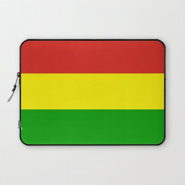 rastafarian religion flag reggae Computer Cover by tony tudor - Laptop Sleeve - 13"