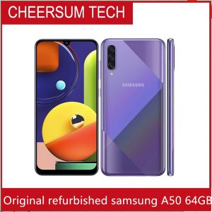 refurbished original samsung galaxy a50 6.4 inch octa core 6gb ram 128gb rom android 9.0 dual sim phone