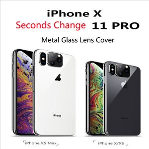 second generation updated applicable for iphone x xs max seconds change to 11 pro max lens sticker modified camera cover titanium alloy