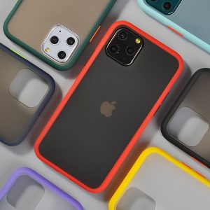 shockproof candy color bumper phone case for iphone 11 11 pro max 7 8 6 6s plus x xr xs max transparent soft acrylic back cover