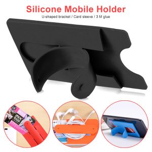 silicone touch u type bandage card cover bracket phone holder stand lazy stent universal for mobile phone