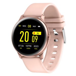 smartwatch kw19 ultrathin bracelet multiple modes real time message reminder remote control music camera health tracker wristband