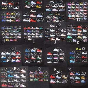 sneaker keychains cute mini silicone aj keychain basketball shoes backpack pendant keyring creative gift force shoes keychain toys