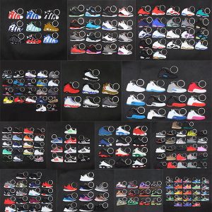 sneaker keychains sports shoes key chains joint co-branded concessions for bags wallet cell phone straps backpack