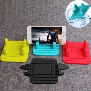 soft silicone mobile phone car holder dashboard gps socket anti slip mat stand