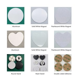 sublimation heat transfer printing diy kit of expandable airbag bracket stand phone finger ring grip holder aluminum magnet inserts adhesive