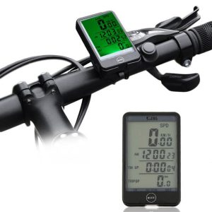 sunding 29 functions wireless cycling bike computer speedometer odometer satch with battery