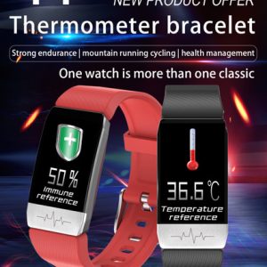 t1 thermometer smart watch women men real heart rate monitor blood pressure fitness activity tracker smart bracelet wristwatch sport band