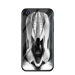 [tongtrade] tempered glass case for iphone 11 pro x xs max 8 7 6s 5s plus huawei mate 30 p9 toughened glass creative auto sporty car cover