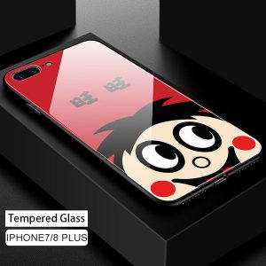 [tongtrade] tempered glass case for iphone 11 pro x xs max 8 7 6s 5s plus xiaomi 10 9 8 want want year of the boar kid wang zai case