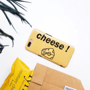 tpu cellphone case creative cheese crash-proof cell phone shell