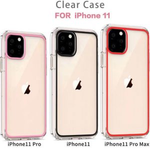 transparent acrylic screen printing clear tpu pc shockproof phone case cover for iphone 11 pro max xr xs max 6s 7 8 plus