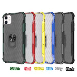 two in one hybrid armor pc tpu ring kickstand back case for iphone 11 pro max xr xs max 6s 8 7 plus