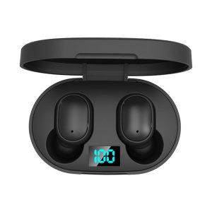 tws wireless earbuds e6s headphone hifi stereo sound bluetooth 5.0 waterproof earphone with dual mic led display auto pairing headsets