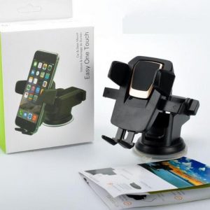 universal 360 degree easy one touch car mount smart cell phone stand holder suction cup cradle stand holders with package