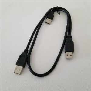 usb 3.0 male 1 to 2 usb male data extension power supply cable for hard dive black