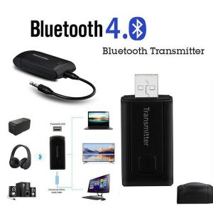 usb bluetooth stereo audio transmitter 3.5mm music dongle adapter for tv pc