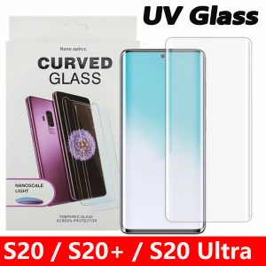 uv full glue glass for samsung galaxy s20 plus screen protector 2020 edition for galaxy s20 utra tempered glass s11 film