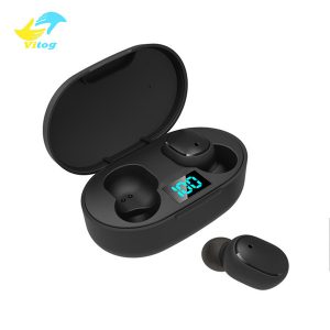 vitog e6s tws wireless earbuds 3d stereo mini bluetooth earphone headphones 5.0 with led power display earphones auto pairing headset