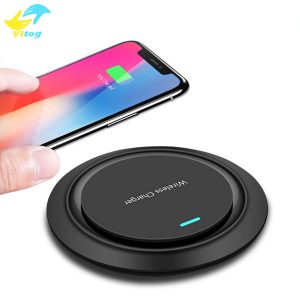 vitog universal q18 10w qi wireless fast charger charging pad for 11 8 pro xs max xr x samsung s10 s9 note 9