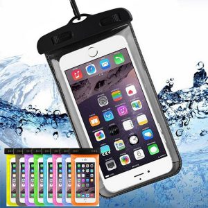 waterproof phone case cellphone water proof iphone underwater pouches fluorescent edge dry bags with lanyard for iphone xs max xr x 8(hl)