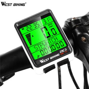 west biking bicycle computer waterproof 5 language bike wireless satch mtb bike led screen cycling odometer bicycle computer