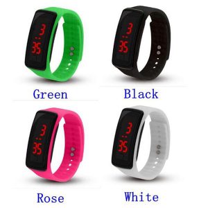 wholesale new fashion sport led watches candy jelly men women silicone rubber touch screen digital watches bracelet wrist watch