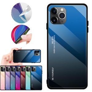 wholesale phone case 2019 new arrival designer iphone 11pro 11 11promax back cover fashion gradient tempered glass case iphone xr xsmax x/xs