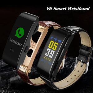 y6 color screen smart watch sports belt bracelet call pedometer heart rate pedometer heart rate 10pcs